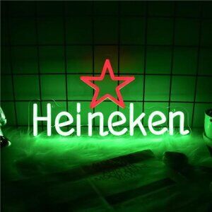 Neon Beer Sign Bar LED Light Pub Man Cave Wall Decor BRIGHT Party Darts Pool NEW